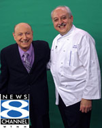Chef Silvio with WTNH-TVs Dr. Mel